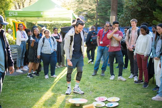 Students playing games at Sri Lankan Spring Fest 2023